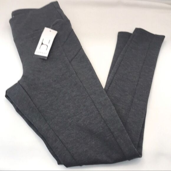 Hannah Charcoal Grey Ponte Leggings - Picture 1 of 8
